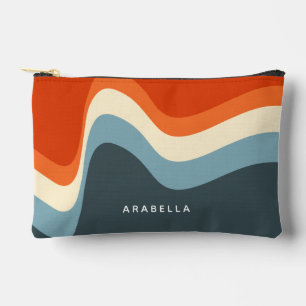 Bolsito Accesorio Pequeño Líneas onduladas retro clásicas