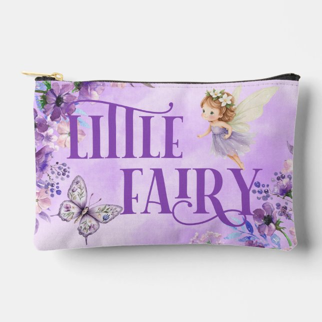 Bolsito Accesorio Pequeño Little Fairy Purple Floral (Anverso)