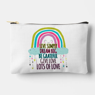 Bolsito Accesorio Pequeño Live Simplam Dream Big Be Graying Give Love