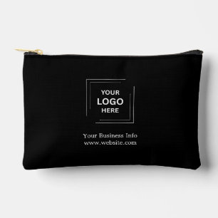 Bolsito Accesorio Pequeño Logotipo Empresarial Personalizado Negro Moderno E