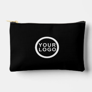 Bolsito Accesorio Pequeño Logotipo Empresarial Simple Elegante Moderno Negro