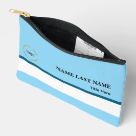 Bolsito Accesorio Pequeño Logotipo personalizado elegante imán azul polvorie
