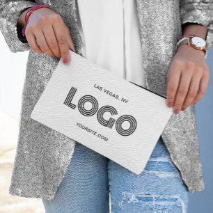 Bolsito Accesorio Pequeño Logotipo rectangular moderno negro