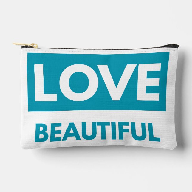 Bolsito Accesorio Pequeño Love beautiful (Anverso)