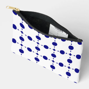 Bolsito Accesorio Pequeño Lunares Azules de Marinos, Patrón de Lunares, Luna