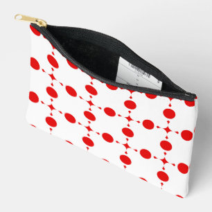 Bolsito Accesorio Pequeño Lunares Rojos, Patrón de Lunares, Lunares, Puntead