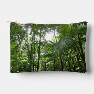 Bolsito Accesorio Pequeño Luz solar a través de la selva tropical con cubier