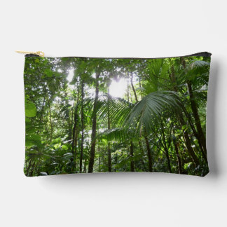 Bolsito Accesorio Pequeño Luz solar a través de la selva tropical con cubier