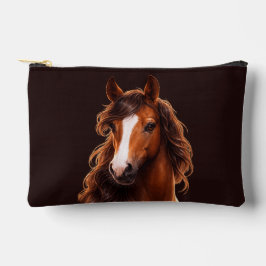 Bolsito Accesorio Pequeño Magnificent, Brown horse with white blaze