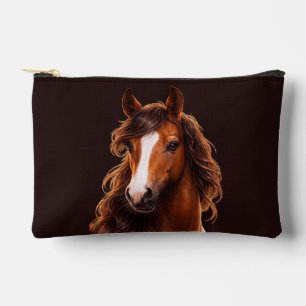 Bolsito Accesorio Pequeño Magnífico caballo marrón con estrella blanca