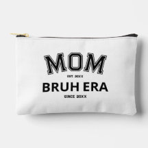 Mamá Bruh Era Año Personalizado Negro Logo Blanco