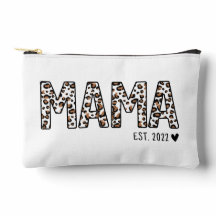 Mama Est Bag Leopard Print, Personalizado Mama Est