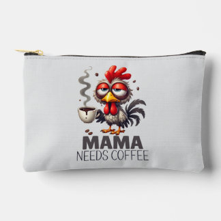 Bolsito Accesorio Pequeño Mamá necesita café sobreestimulado pollo gracioso