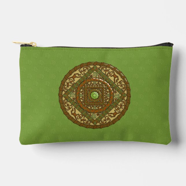 Bolsito Accesorio Pequeño Mandala de Virgo (Anverso)