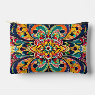 Bolsito Accesorio Pequeño Mandalas Sinfonía de Color – Floral Psicodélico In