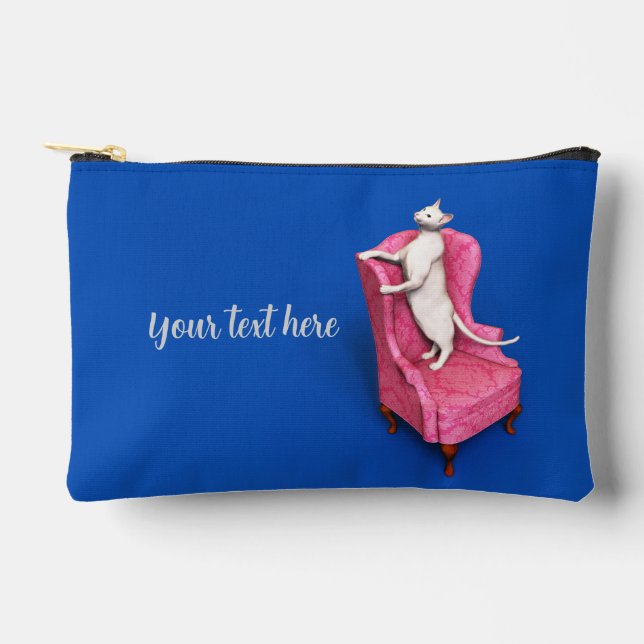 Bolsito Accesorio Pequeño Manga de portátil para gatos orientales blancos (Anverso)