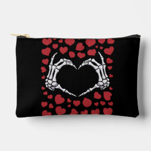 Bolsito Accesorio Pequeño Mano de esqueleto corazón huesos divertidos día de
