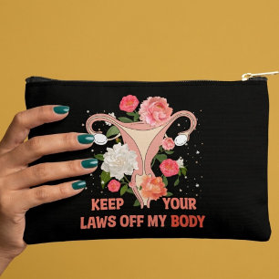 Bolsito Accesorio Pequeño Mantén Tus Leyes Fuera de Mi Cuerpo