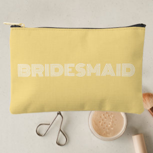 Bolsito Accesorio Pequeño Mantequilla Yellow Moderna Typography Boda Bridesm