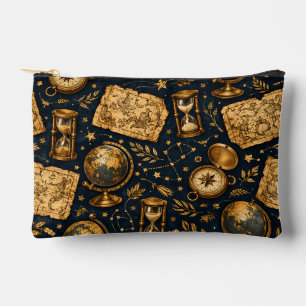 Bolsito Accesorio Pequeño Mapa Celestial Vintage y Patrón de Astronomía