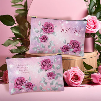 Bolsito Accesorio Pequeño Maquillaje Cosmético Rosa de Color Rosa Cereza Bri
