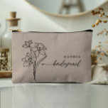 Bolsito Accesorio Pequeño March Birth Month Flower Personalized Bridesmaid<br><div class="desc">These thoughtful, elegant small bags make the perfect gift for your bridesmaids—a beautiful way to show your appreciation for their love and support. Whether it's for a bridal party gift, a bachelorette party favor, or a bridesmaid proposal, these bags are a meaningful keepsake they’ll cherish for many years. Each bag...</div>