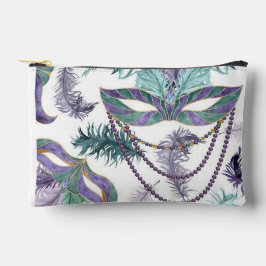 Bolsito Accesorio Pequeño Mardi-Gras Print Cosmetic Bag