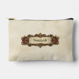Bolsito Accesorio Pequeño Marfil Ornate Vintage Scroll Personalizado