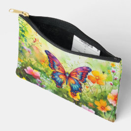 Bolsito Accesorio Pequeño Mariposa Azul Naranja Alas