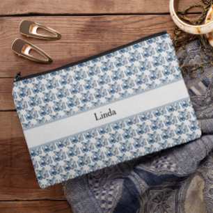 Bolsito Accesorio Pequeño Mariposas en azul Delft, personalizable