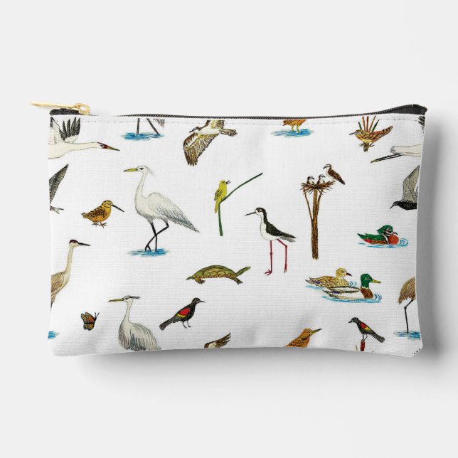 Bolsito Accesorio Pequeño Marsh Wetlands Zipper Pouch (Anverso)