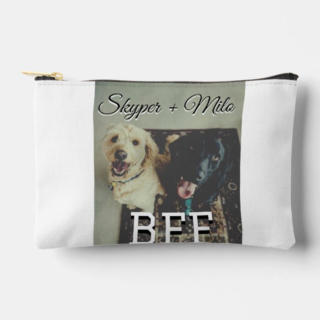 Bolsito Accesorio Pequeño Mascotas amigos bestias agregar nombre mascota fot (Anverso)