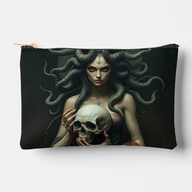 Bolsito Accesorio Pequeño „Medusa – Blick der Macht“ (Anverso)