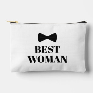 Bolsito Accesorio Pequeño mejor mujer corbata de lazo negro boda elegante