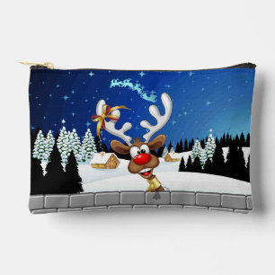 Bolsito Accesorio Pequeño Meme Divertido de Navidad de Reno Espiando