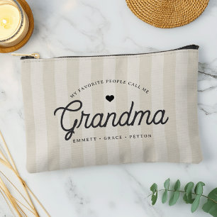 Bolsito Accesorio Pequeño Mi gente favorita me llama abuela personalizada