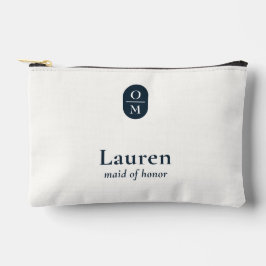 Bolsito Accesorio Pequeño Midnight Blue | Wedding Monogram Bridesmaid Gift 