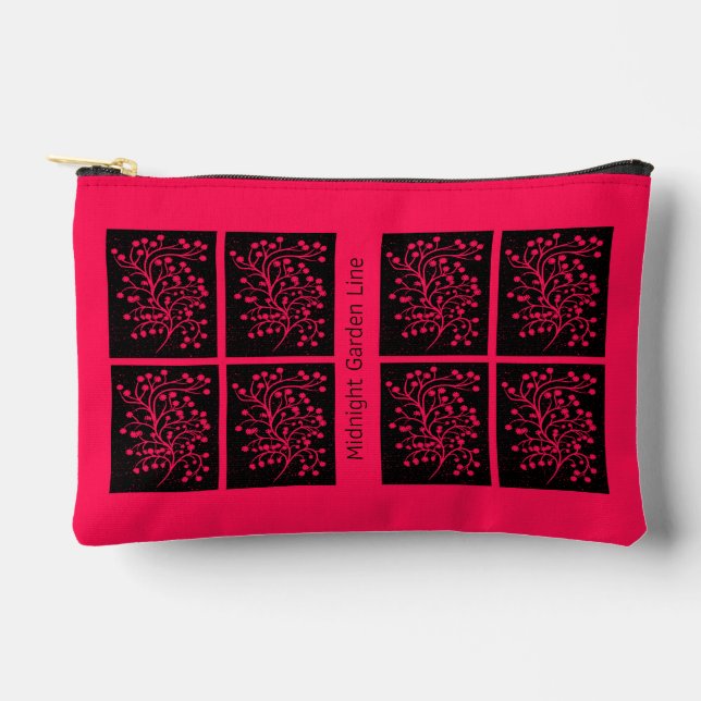 Bolsito Accesorio Pequeño Midnight Garden Line Raspberry Bloom (Anverso)