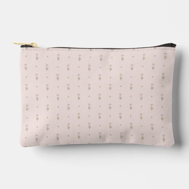 Bolsito Accesorio Pequeño Minimal Wildflower Pattern with Dots (Anverso)