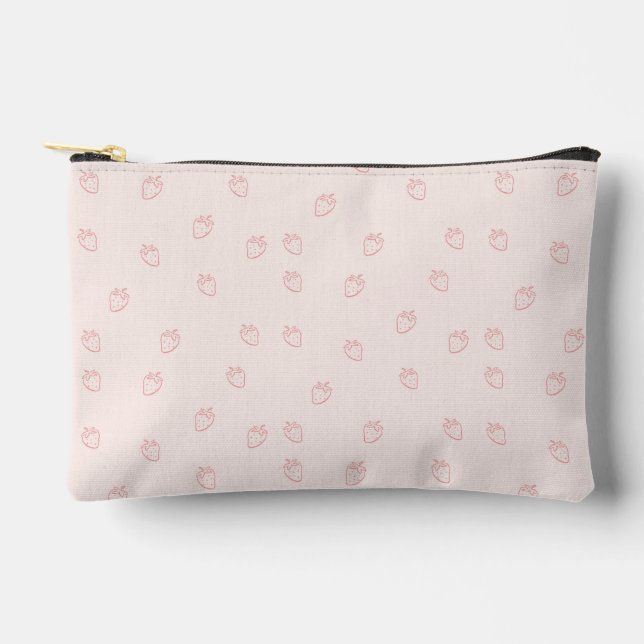 Bolsito Accesorio Pequeño Minimalismo de Fresa (Anverso)