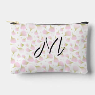 Bolsito Accesorio Pequeño Minimalista Blush Rosa Pastel Inicial