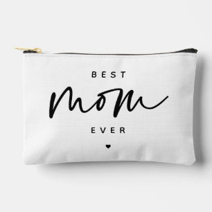 Bolsito Accesorio Pequeño Minimalista mejor madre jamás elegante tipografía 