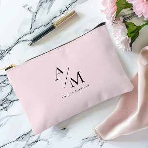 Bolsito Accesorio Pequeño Mínimo Pastel Rosa Inicial y Personalizado