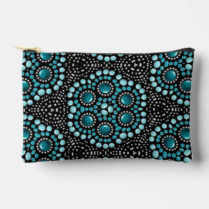 Bolsito Accesorio Pequeño Moda elegante Arte moderno de puntas Verde azulada