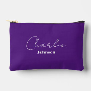 Bolsito Accesorio Pequeño Moda, púrpura sólido Minimalista, ultravioleta