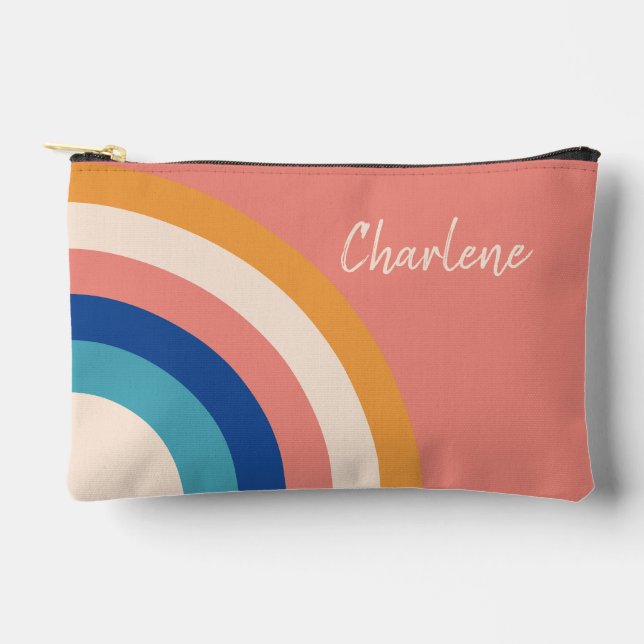 Bolsito Accesorio Pequeño Moderno Cosmético Retro (Anverso)