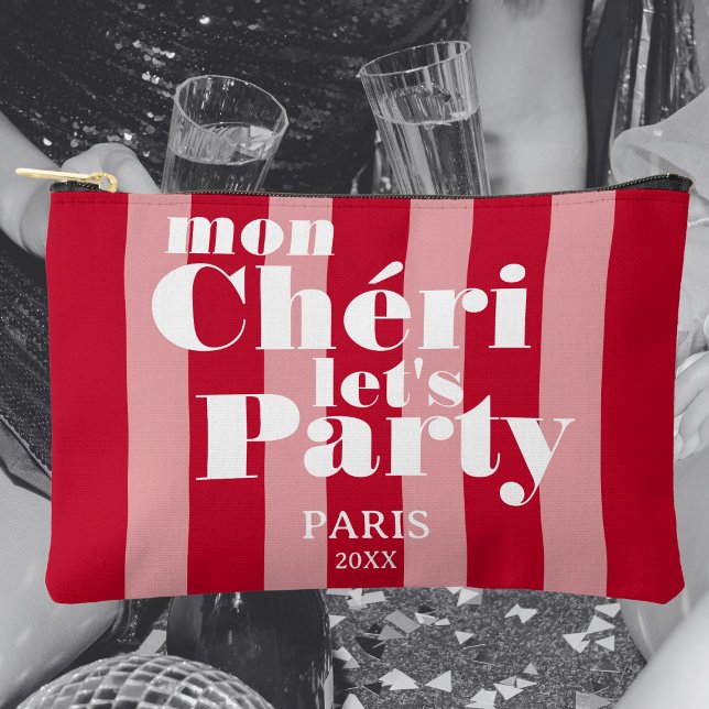 Bolsito Accesorio Pequeño Mon Cherie Let's Fiesta Cherry Red Bold Stripe (Subido por el creador)
