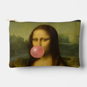 Bolsito Accesorio Pequeño Mona Lisa Soplando Goma Rosa