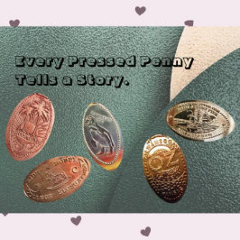 Bolsito Accesorio Pequeño Moneda de recuerdo alargada/coleccionista de peniq