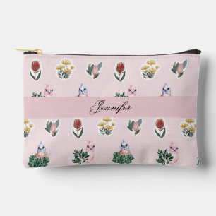 Bolsito Accesorio Pequeño Monograma Australia Naturaleza, rosa